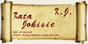 Kata Jokišić vizit kartica